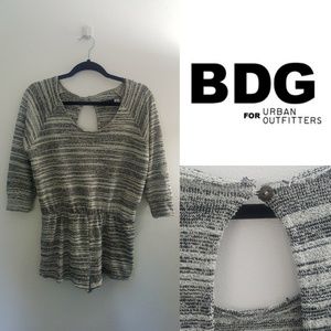 Urban Outfitters BDG Gray Marled Knit Romper